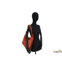 Convertible Bag-Backpack in genuine leather. Made in Italy