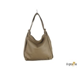 Borsa a spalla trasformabile in zaino.  Vera pelle. Made in Italy.