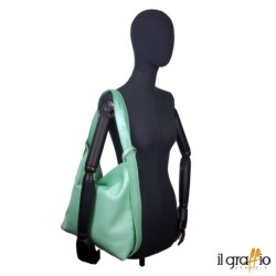 Convertible Bag-Backpack in genuine leather. Made in Italy