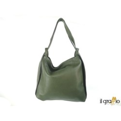 Borsa a spalla trasformabile in zaino.  Vera pelle. Made in Italy.