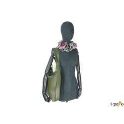 Convertible Bag-Backpack in genuine leather. Made in Italy