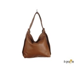 Convertible Bag-Backpack in genuine leather. Made in Italy