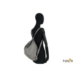 Borsa a spalla trasformabile in zaino.  Vera pelle. Made in Italy.