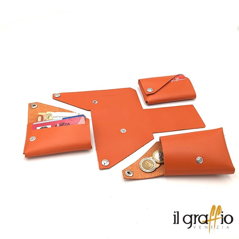 Dogàl - an origami leather wallet made in Venice