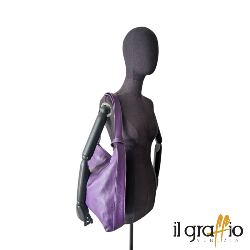 Convertible Bag-Backpack in genuine leather. Made in Italy