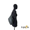 Convertible Bag-Backpack in genuine leather. Made in Italy