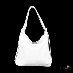Convertible Bag-Backpack in genuine leather. Made in Italy