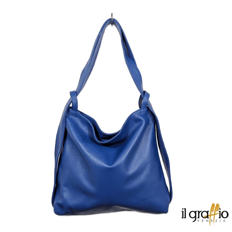 Convertible Bag-Backpack in genuine leather. Made in Italy Convertible Bag-Backpack in genuine leather. Made in Italy