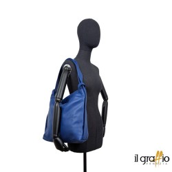 Convertible Bag-Backpack in genuine leather. Made in Italy