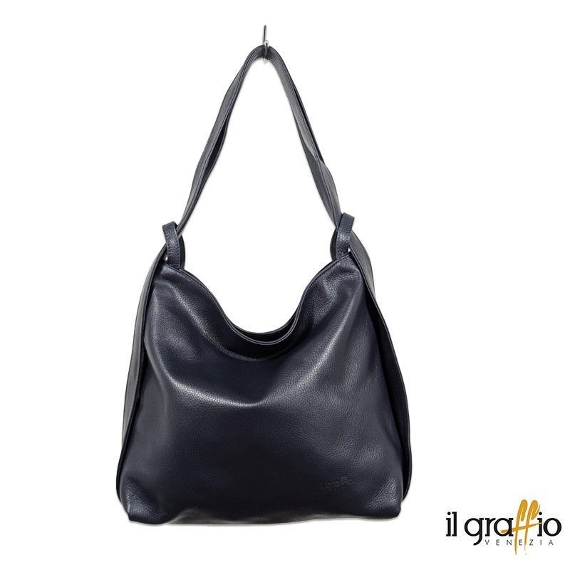 Convertible Bag-Backpack in genuine leather. Made in Italy Convertible Bag-Backpack in genuine leather. Made in Italy