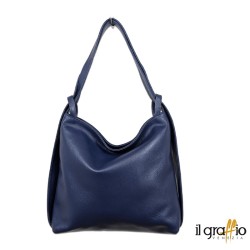 Convertible Bag-Backpack in genuine leather. Made in Italy