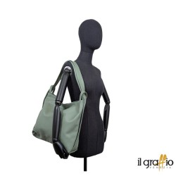 Convertible Bag-Backpack in genuine leather. Made in Italy