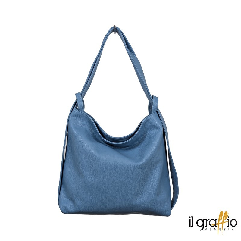 Convertible Bag-Backpack in genuine leather. Made in Italy Convertible Bag-Backpack in genuine leather. Made in Italy