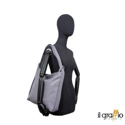 Convertible Bag-Backpack in genuine leather. Made in Italy