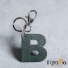 Leather Keychain Letter B - Il Graffio Venezia