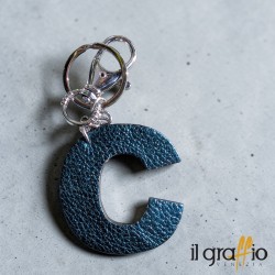Leather Keychain Letter C - Il Graffio Venezia