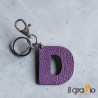 Leather Keychain Letter D - Il Graffio Venezia