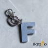 Portachiavi Lettera F in Pelle - Il Graffio Venezia
