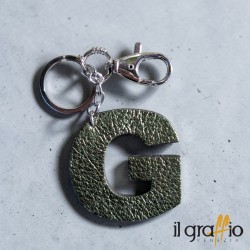 Leather Keychain Letter G  - Il Graffio Venezia