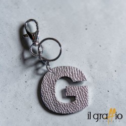 Leather Keychain Letter G  - Il Graffio Venezia