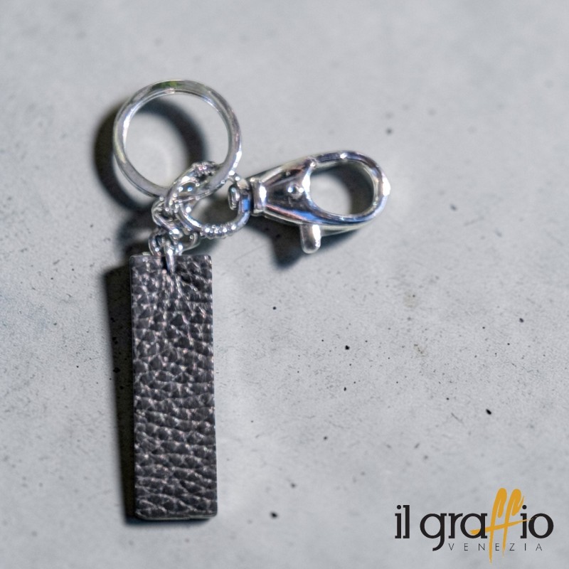 Leather Keychain Letter I - Il Graffio Venezia