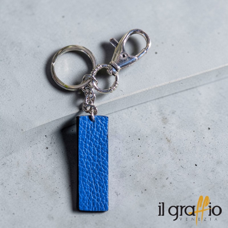 Leather Keychain Letter I - Il Graffio Venezia