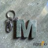 Leather Keychain Letter M  - Il Graffio Venezia