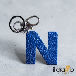 Leather Keychain Letter N  - Il Graffio Venezia