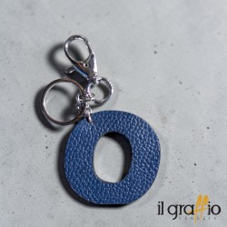 Leather Keychain Letter O  - Il Graffio Venezia