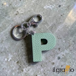 Leather Keychain Letter  P - Il Graffio Venezia