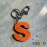 Leather Keychain Letter  S - Il Graffio Venezia