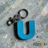 Leather Keychain Letter  U - Il Graffio Venezia
