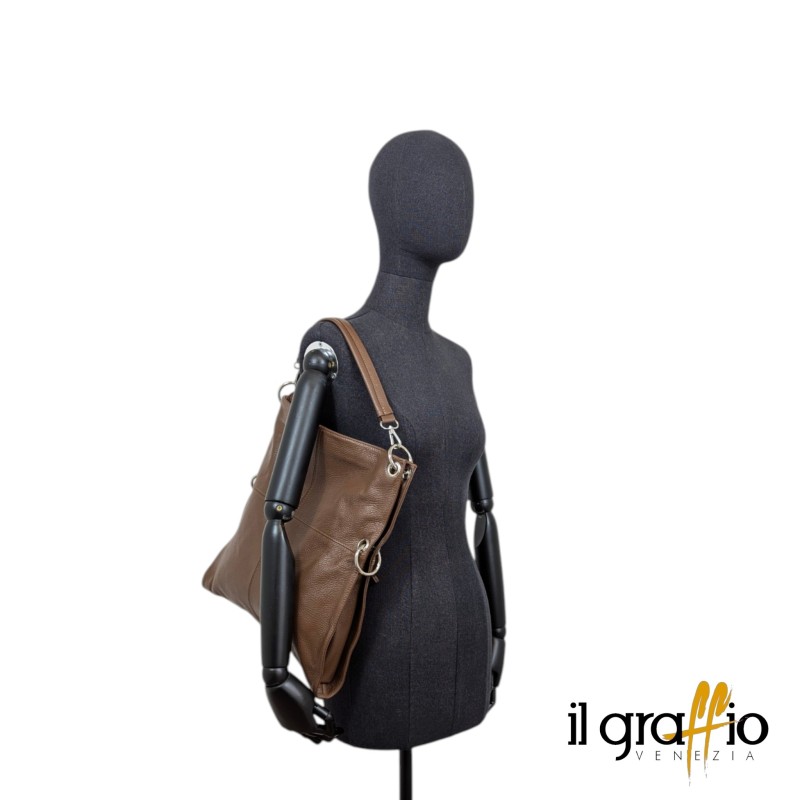 Smart leather convertible bag, Il Graffio Venezia