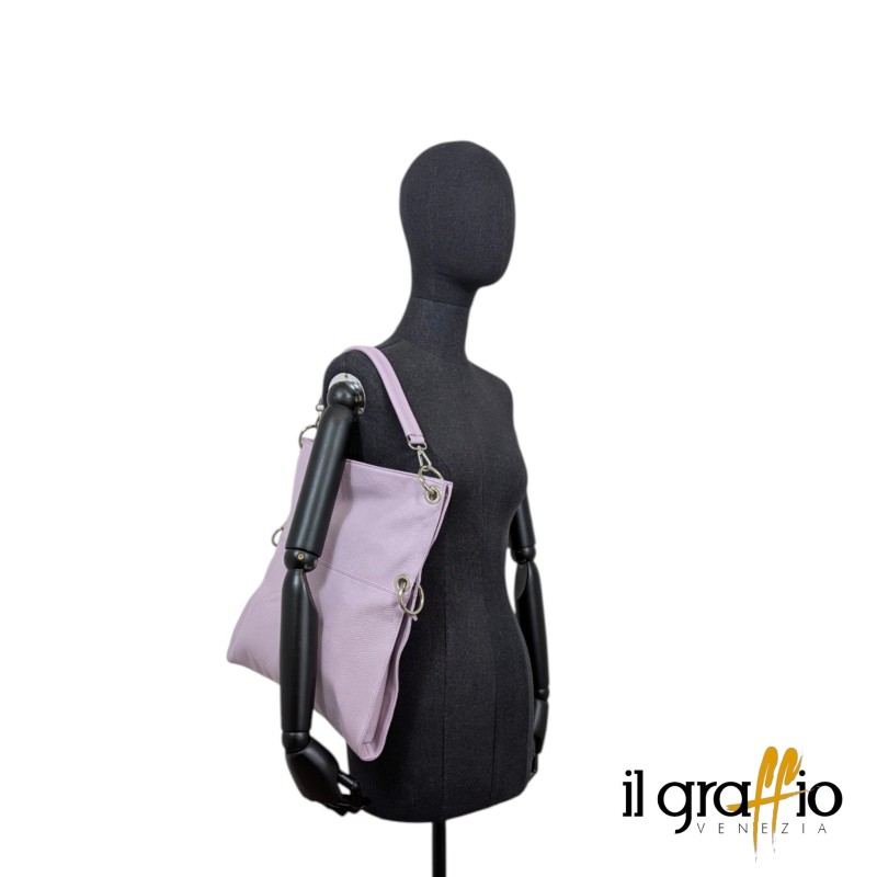 Smart leather convertible bag, Il Graffio Venezia